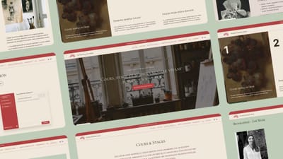 Site vitrine bilingue avec réservation en ligne pour un atelier d'art - Création de site internet