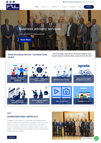 Web Design for Foundation Leads Limited - Webseitengestaltung