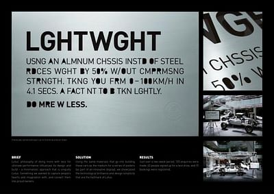LGHTWGHT - Publicidad