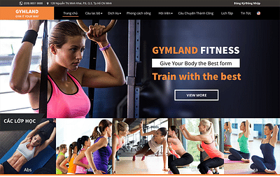 Gymland Website - Applicazione web