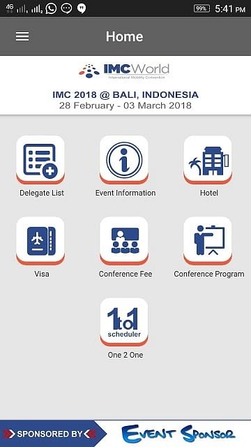 IMC Event - Application mobile