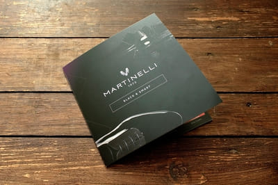 Diseño de díptico - Martinelli Premios Goya - Eventos