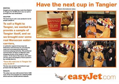 HAVE THE NEXT CUP IN TANGIER - Werbung