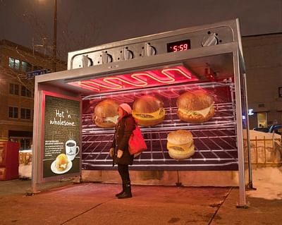 Ovens out of transit shelters - Advertising