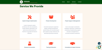 Static Website - Hydroponics Service - Website Creatie