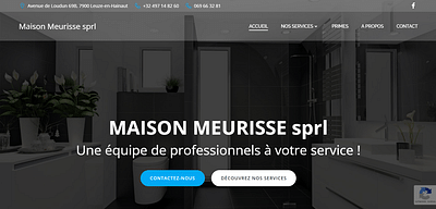 Création site web pour Maison Meurisse - Webseitengestaltung