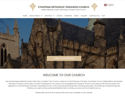 Debretsion London Website Design - Website Creation
