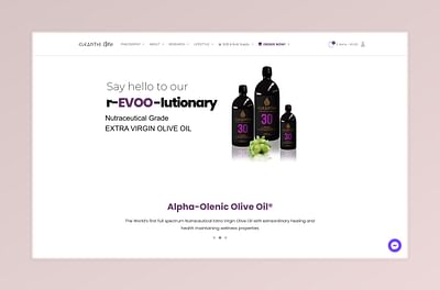 Olive Oil Website - Création de site internet