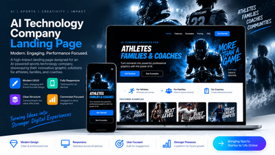 AI Technology Company Landing Page - Website Creation