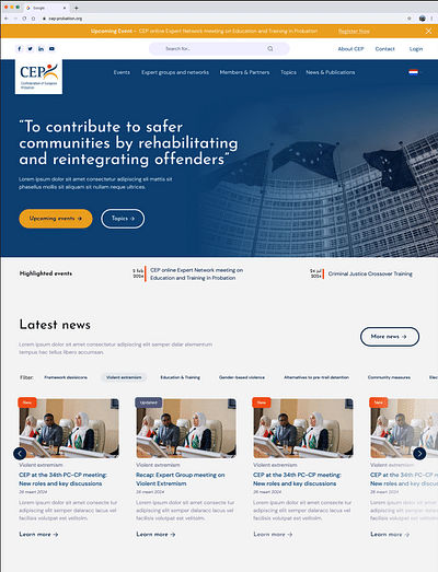 Herontwerp & lancering website CEP-Probation - SEO