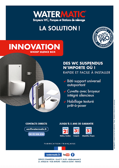 Création identité visuelle + naming (Watermatic) - Image de marque & branding