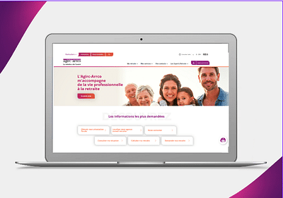 AGIRC ARRCO - Stratégie digitale - Création de site internet