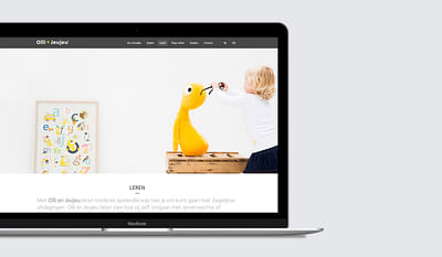 Website voor knuffels - Website Creatie