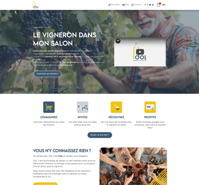 [Ecommerce] Degustation Online (vin), refonte - Website Creation