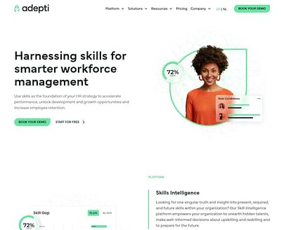 Adepti - HR & Skills management system - Web Application