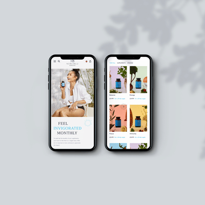 eCommmerce Design for Alesha Dixon's NobleBlu - Image de marque & branding