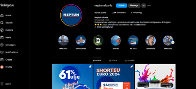 Social media management for Neptun - Social Media