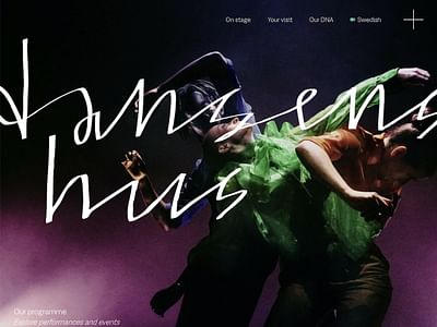 Redesign of Corporate Website for Dansens Hus - Digitale Strategie