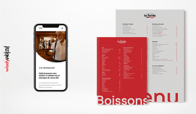 Être invité au Restaurant La Forêt - Branding & Positionering