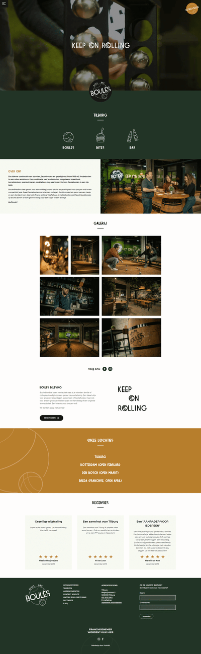 Webdesign Boules Bites Bar - Online Advertising