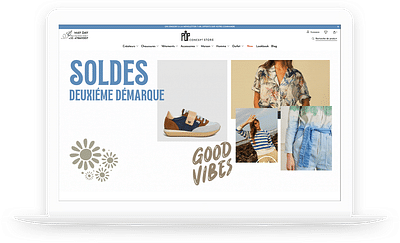 Pop and shoes - site Shopify + Application Shopify - Application web