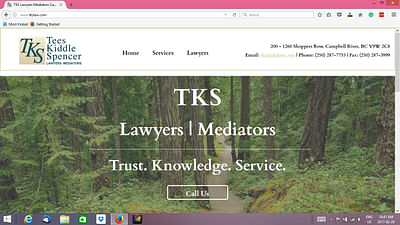 Website for a legal service firm - Webseitengestaltung