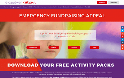 Cuadwell Children - Création de site internet