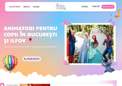 Presentation Website for Children’s Events & Entertainment Brand - SEO