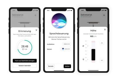 Smarter Tisch, smartes Design, smartes Home - Application mobile