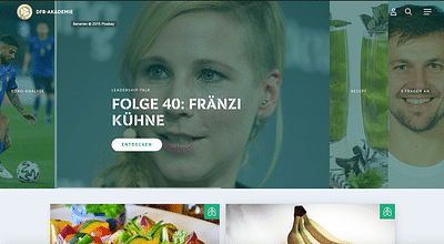 Neue Website für die DFB Akademie - Création de site internet