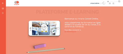 Ariane Conseil - Plateforme LMS - elearning - Creazione di siti web