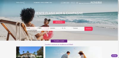 Madame Vacances - Réalisation et maintenance site e-commerce - Application web