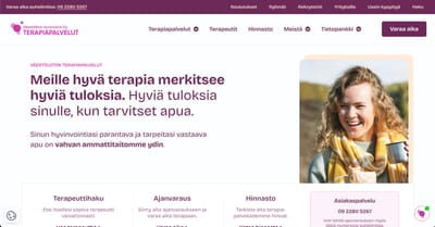 Wordpress website for a therapist company - Création de site internet