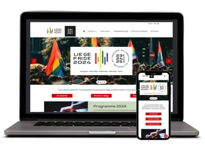 Site Internet de la Liège Pride - Création de site internet
