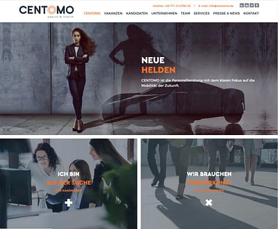 Centomo - Corporate Identity with Website - Diseño Gráfico