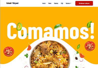 Kebab Y Biryani - Website Creation