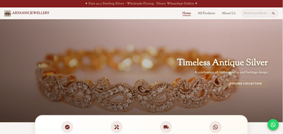 Aryansh Jewels - Web Application
