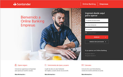 Banco Santander - SEO - Référencement naturel