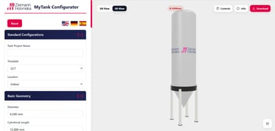 Configureur de tank 3D - Web Application