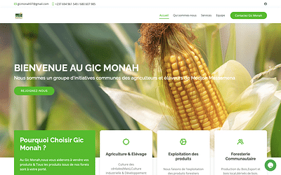 Site web pour une association agricole - Creación de Sitios Web