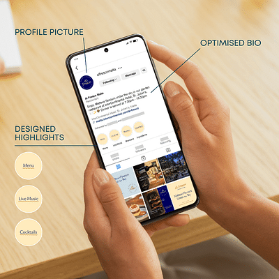 Brand Identity: Al Fresco - Réseaux sociaux