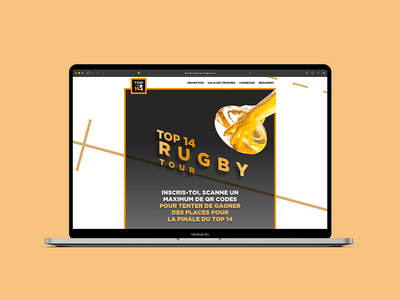 Jeu concours TOP14 - Création de site internet