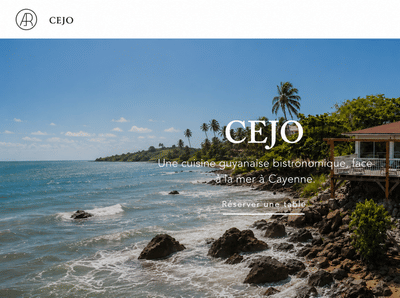 CEJO — Traduire l’identité d’une table bistronomique guyanaise - Creación de Sitios Web