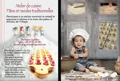 Flyer pour atelier culinaire - Design & graphisme