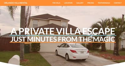 OrlandoVillaRent.com – Vacation Rental Website Design & Launch - Website Creation