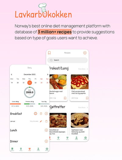 Lavkarbokoken - Mobile App