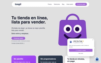 Toogo — Plataforma SaaS de e-commerce (tiendas en línea sin programar) - Aplicación Web