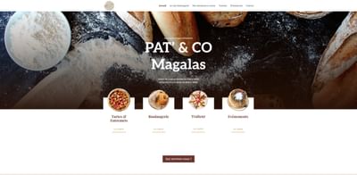 Création d'un site internet pour une boulangerie - Webseitengestaltung