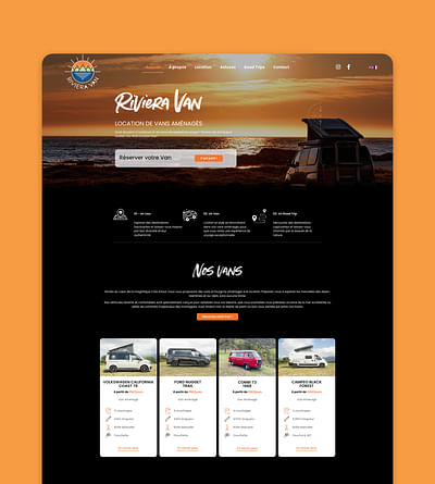 Web design & Web | Riviera Van - Website Creation