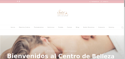 Centro de Belleza - Creación de Sitios Web